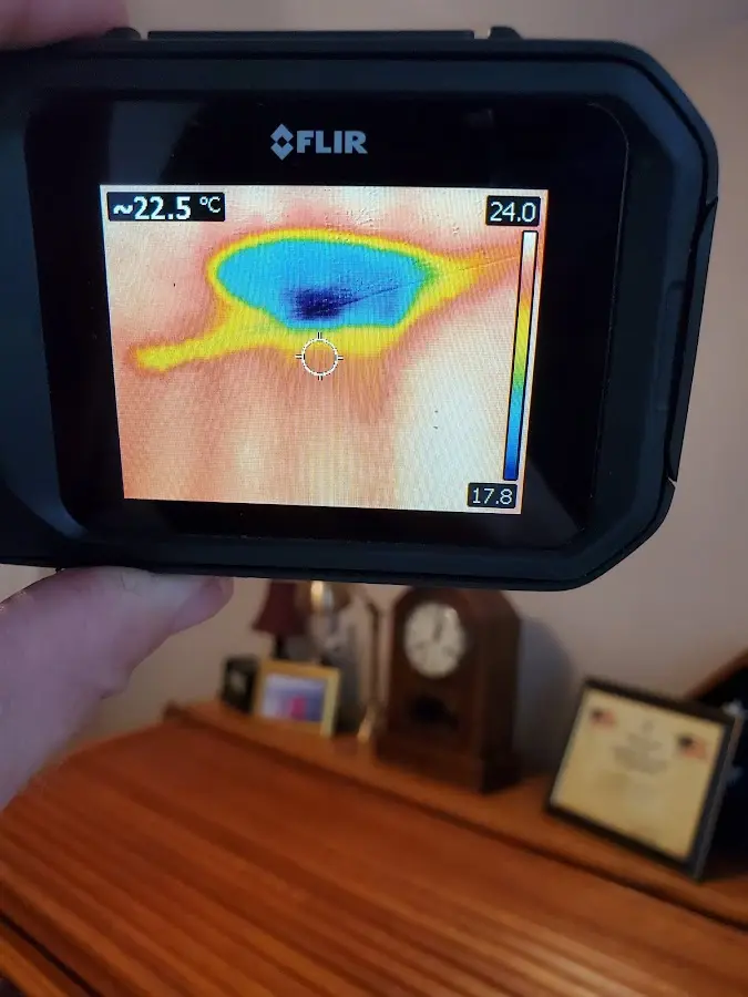 Thermal imaging inspection for water damage in Wasco